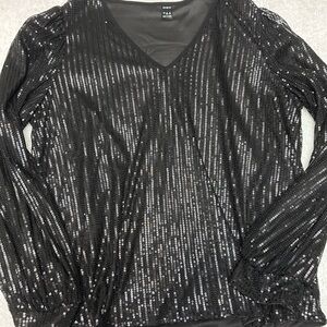 Black Sequins Shirt